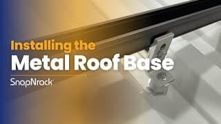 Installing the Ultra Rail Metal Roof Base
