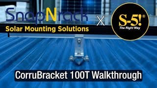 How to Install SnapNrack Ultra Rail on Corrugated Metal Roofing