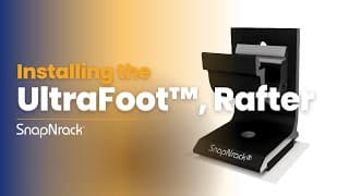 Installing the UltraFoot™, Rafter