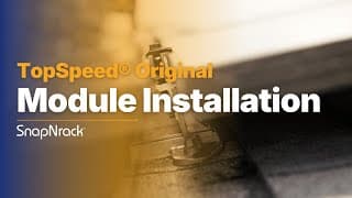 TopSpeed® Original System: Module Installation