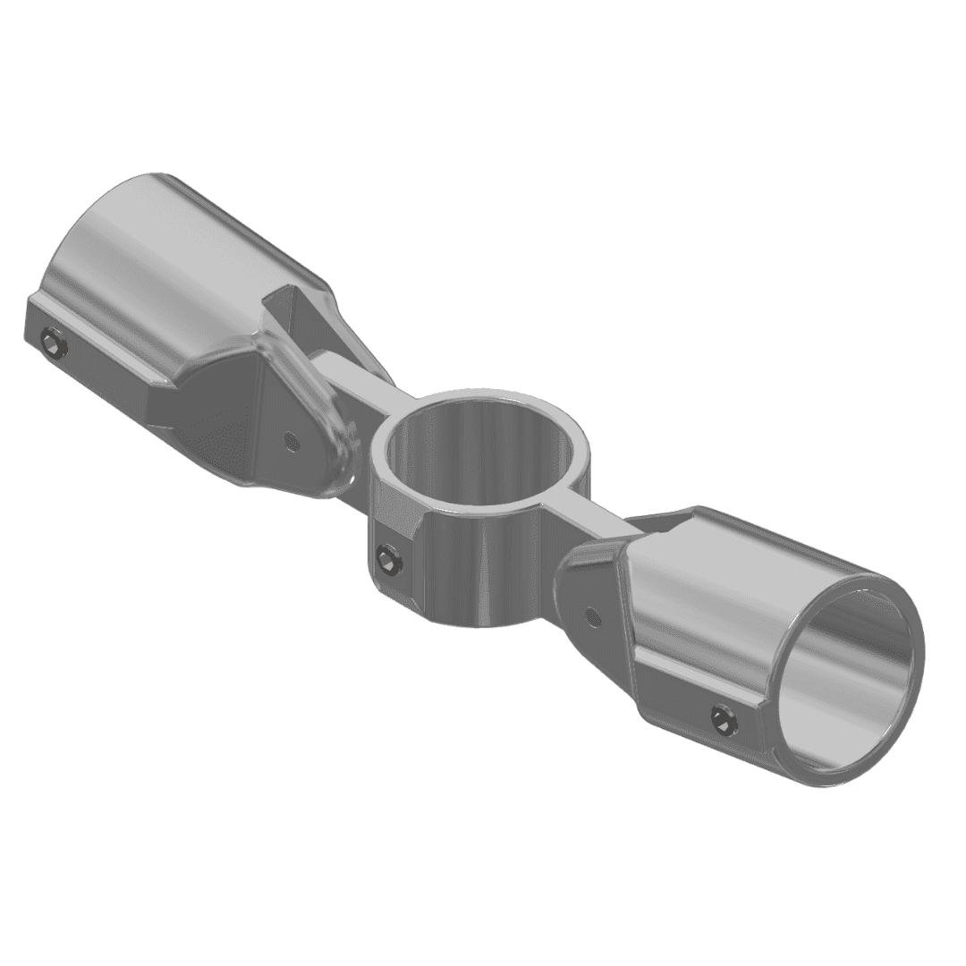 Double Adjustable Socket Tee, Hollaender , 1 ½”, AL-MG