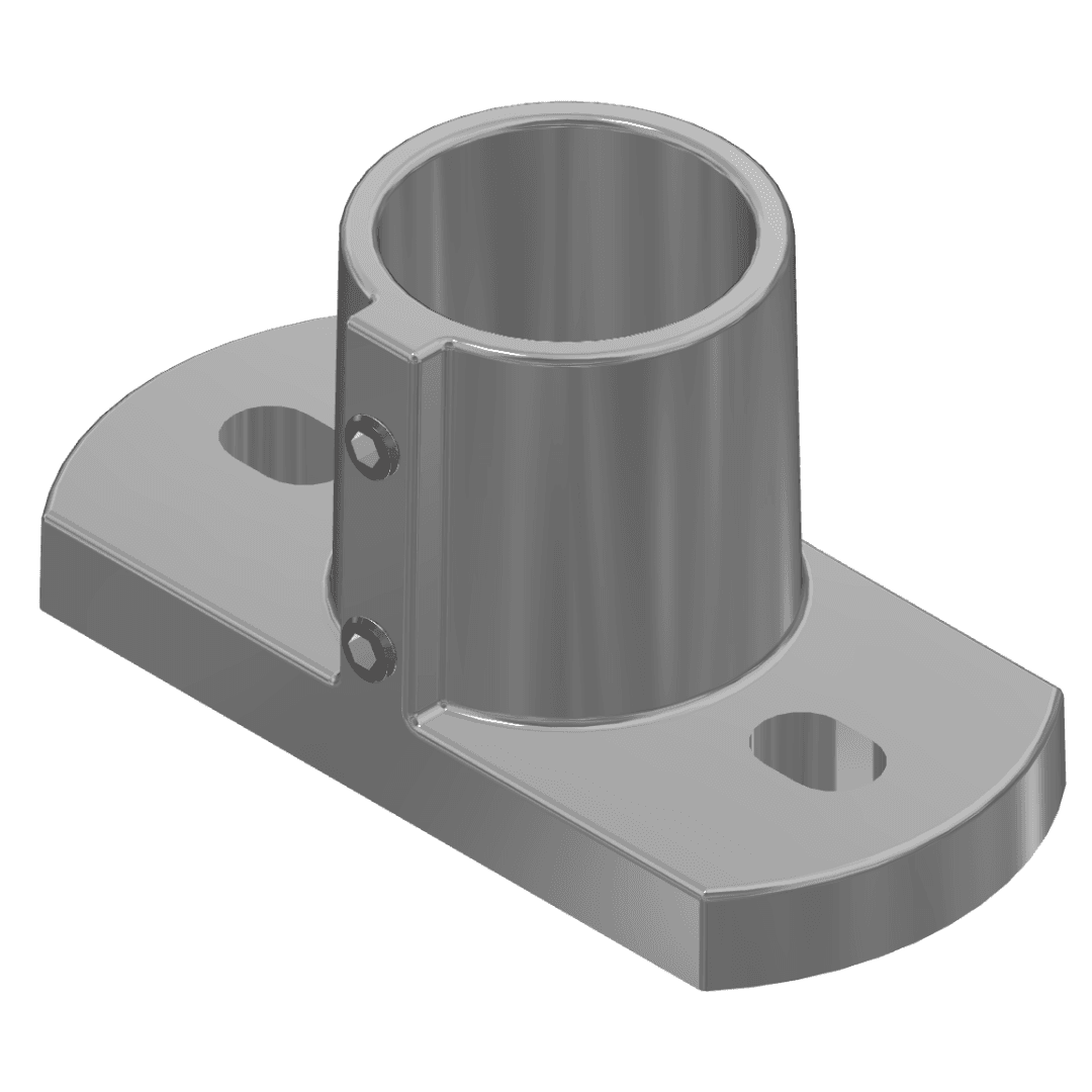 Rectangular Base Flange, Hollaender , 1 ½”, AL-MG
