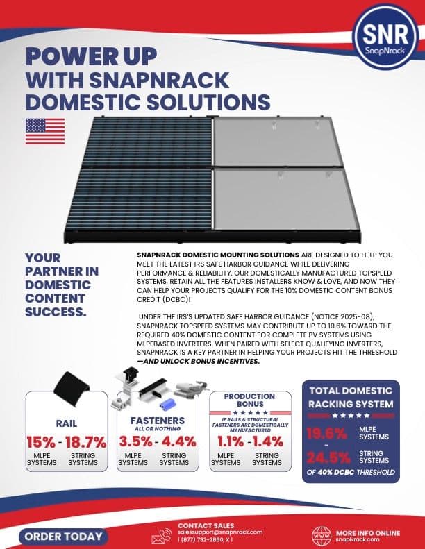 TopSpeed Domestic Content Brochure