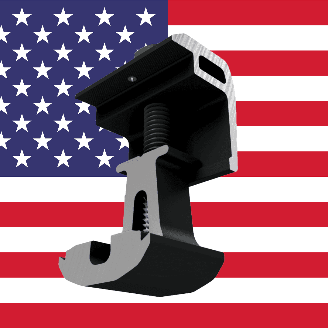 Ultra Rail End Clamp, Black (USA)